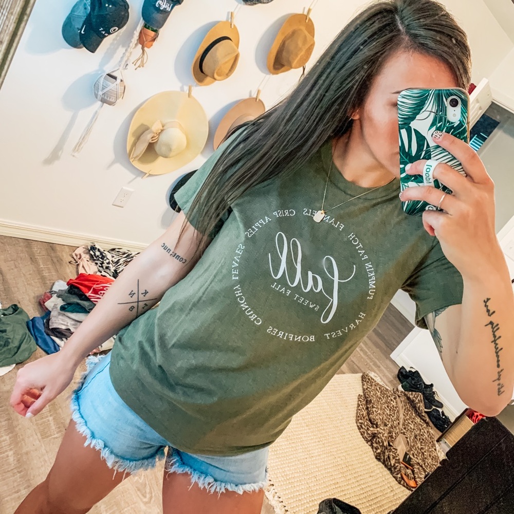 Fall Canvas graphic t shirt